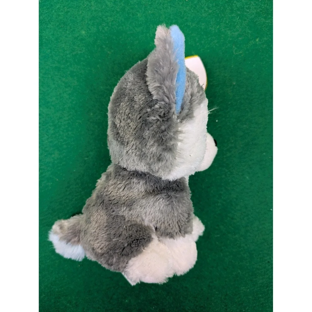 Ty Beanie Boos Slush Husky Gray White Blue Sled Dog‎ Plush 6